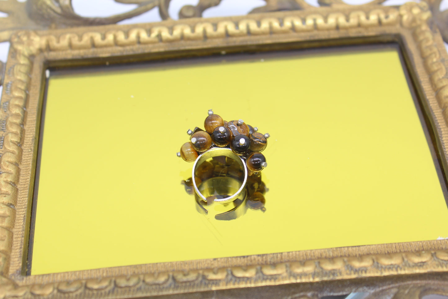 Tiger Eye Grape Ring