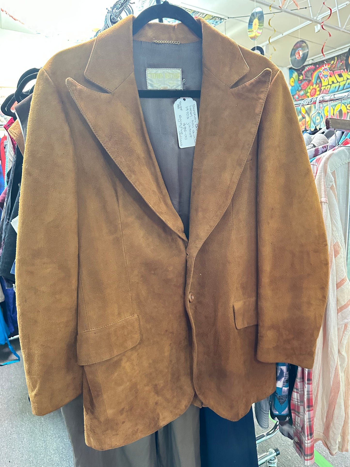 Vintage 1970s Stephen Dattner Tan Suede Jacket