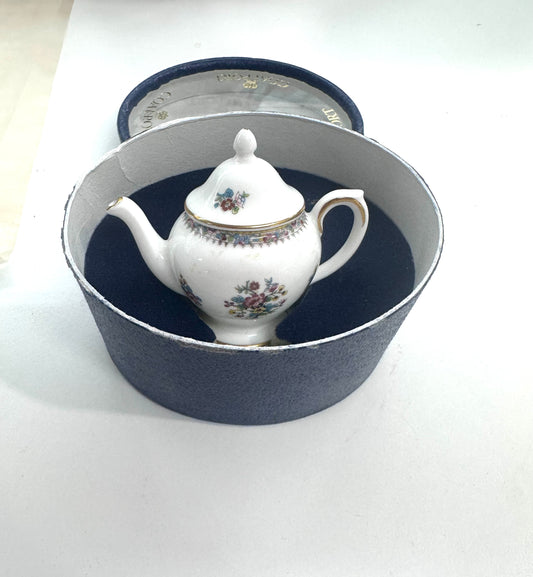 Coalport Ming Rose Mini Teapot with original box