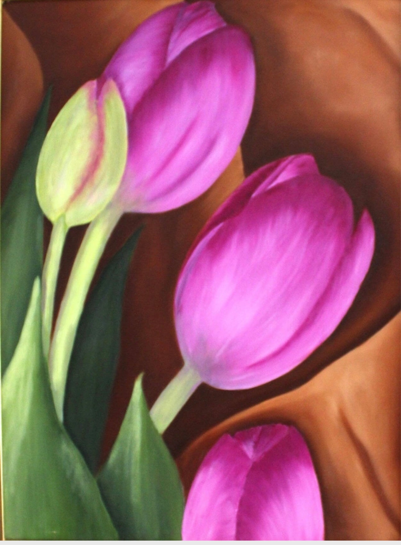 80*65cm Tulip Oil Painting,