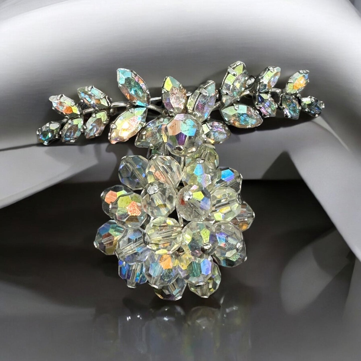 Aurora Rhinestone Crystal Brooch