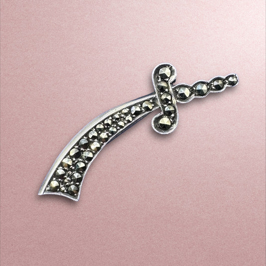 Sterling Silver Sword Brooch