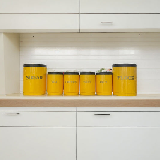 Yellow Canister Set (6)
