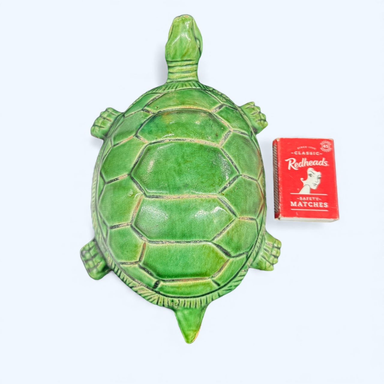 21cm ceramic turtle statue,green glaze turtle,home decor,garden