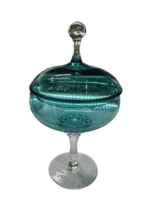 Blue Empoli Apothecary Lidded Jar