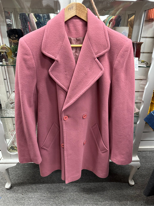 Musky Pink Wool Lady Jacket, Coat