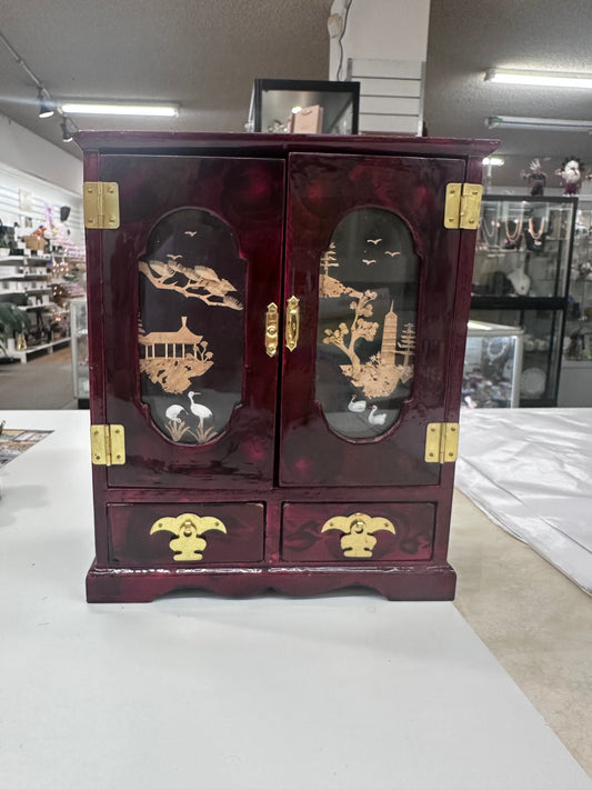 Chinese Cork Art Cabinet