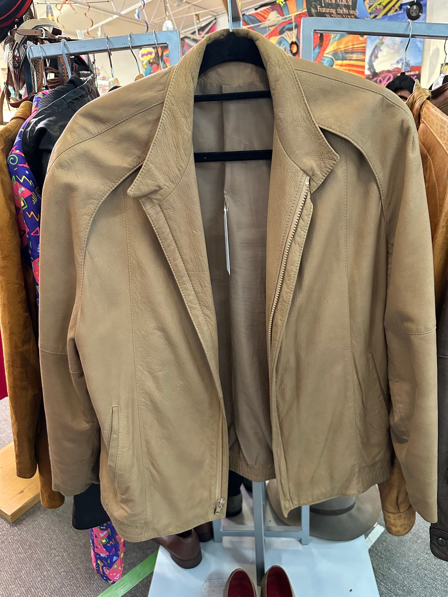 Vintage Outback New Zealand Leather Jacket – Zip Front –