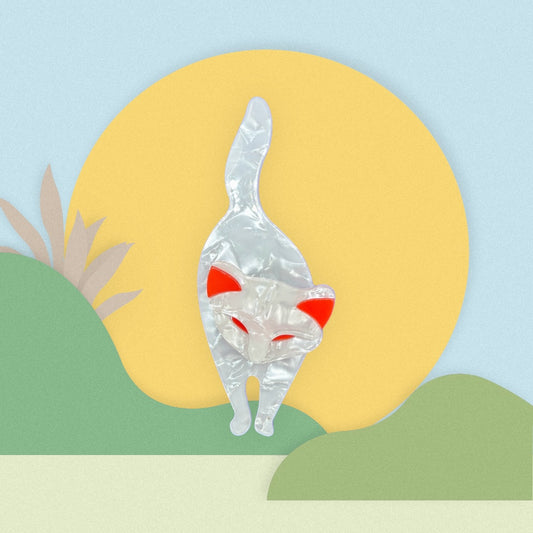 Acrylic Cat Brooch