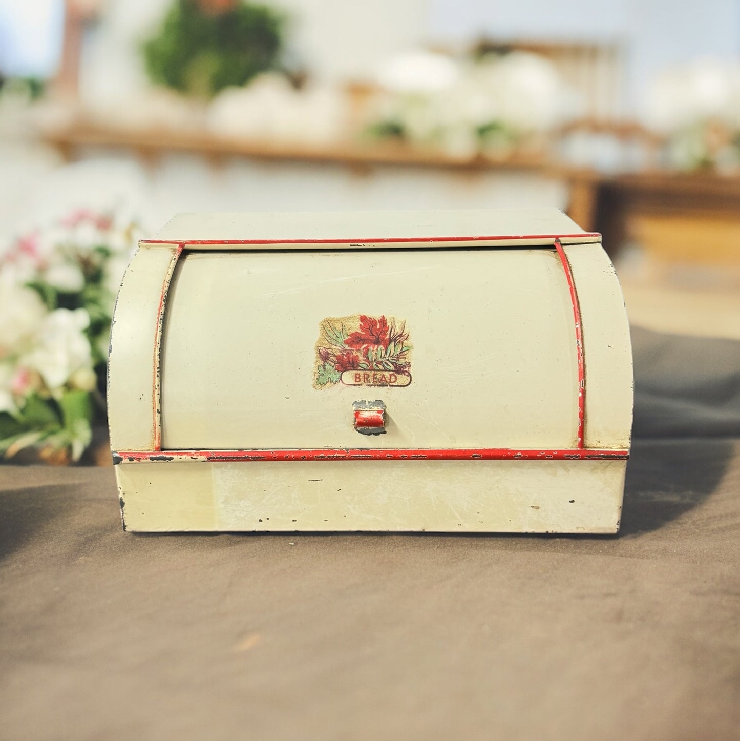 Vintage Metal Bread Box