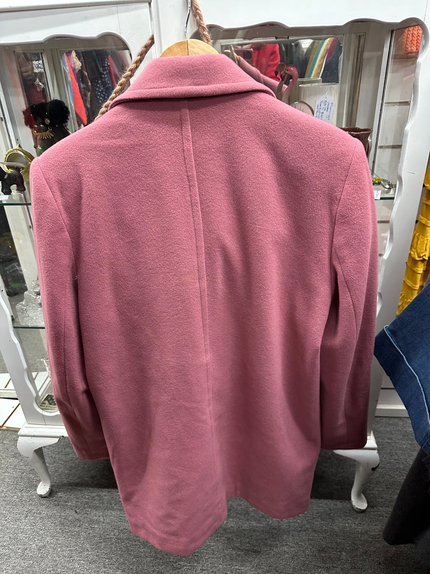 Musky Pink Wool Lady Jacket, Coat