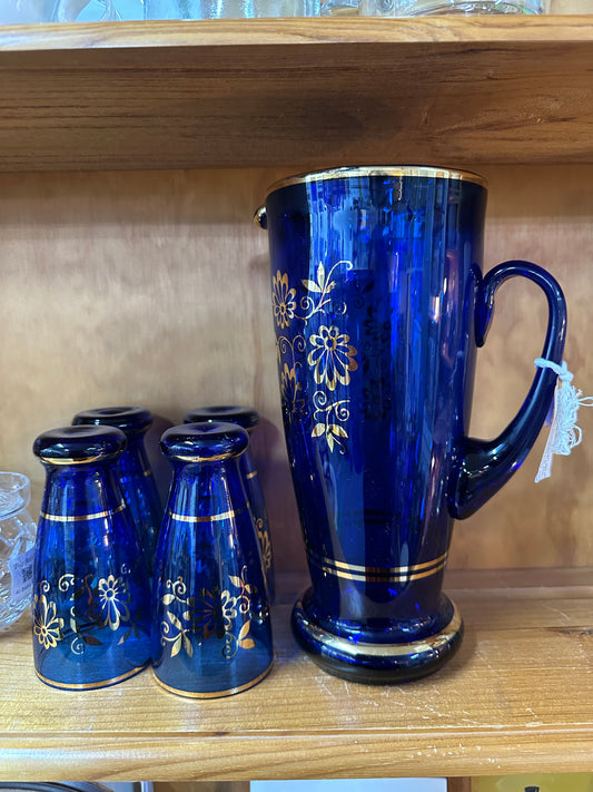 Bohemian Blue Bar Set -5 Piece