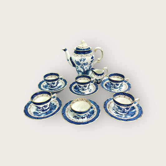1950s RARE Booth Real Old Willow coffee Set