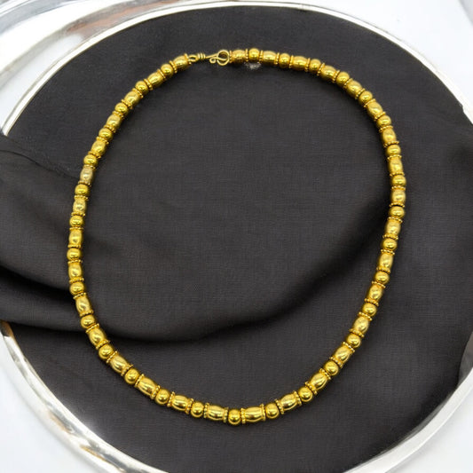 MMA Metropolitan Museum of Art Etruscan 18ct Gold Beads 24k overlay Necklace
