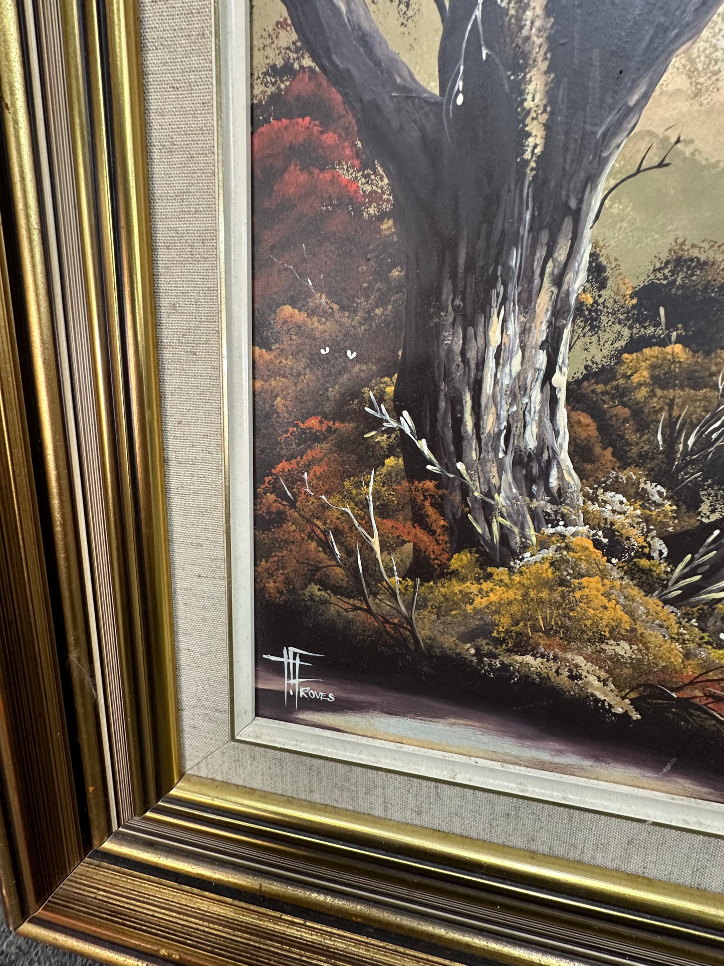 68cm*60cm Signed Tom Groves C 1980s