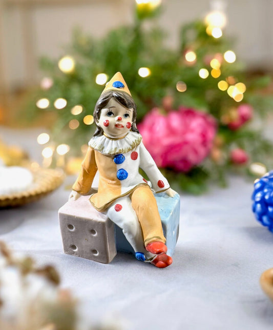 Vintage Clown Child Figurine