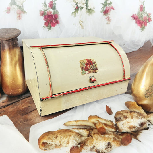 Vintage Metal Bread Box