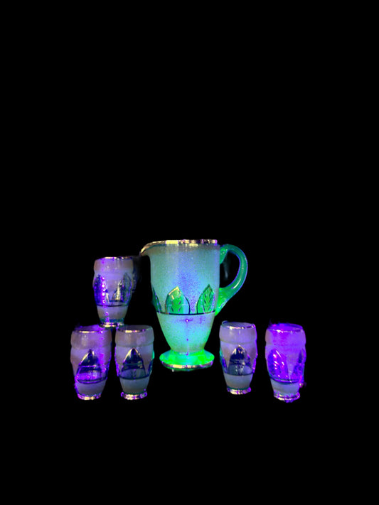 Uranuim Lemonade Set, Jug and 5 Matching Glasses