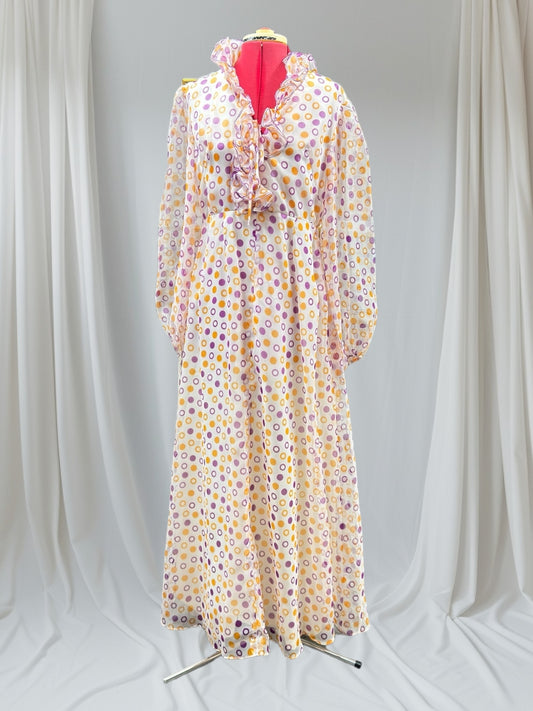 Habe late 1970s Hostess Dress , Medium