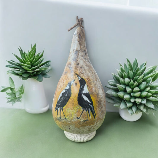 Hand Painted Artwork On Natural Gourd, Artwork