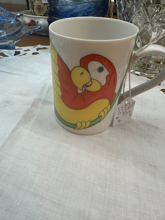Fitz and Floyd Parrot in ring Mug