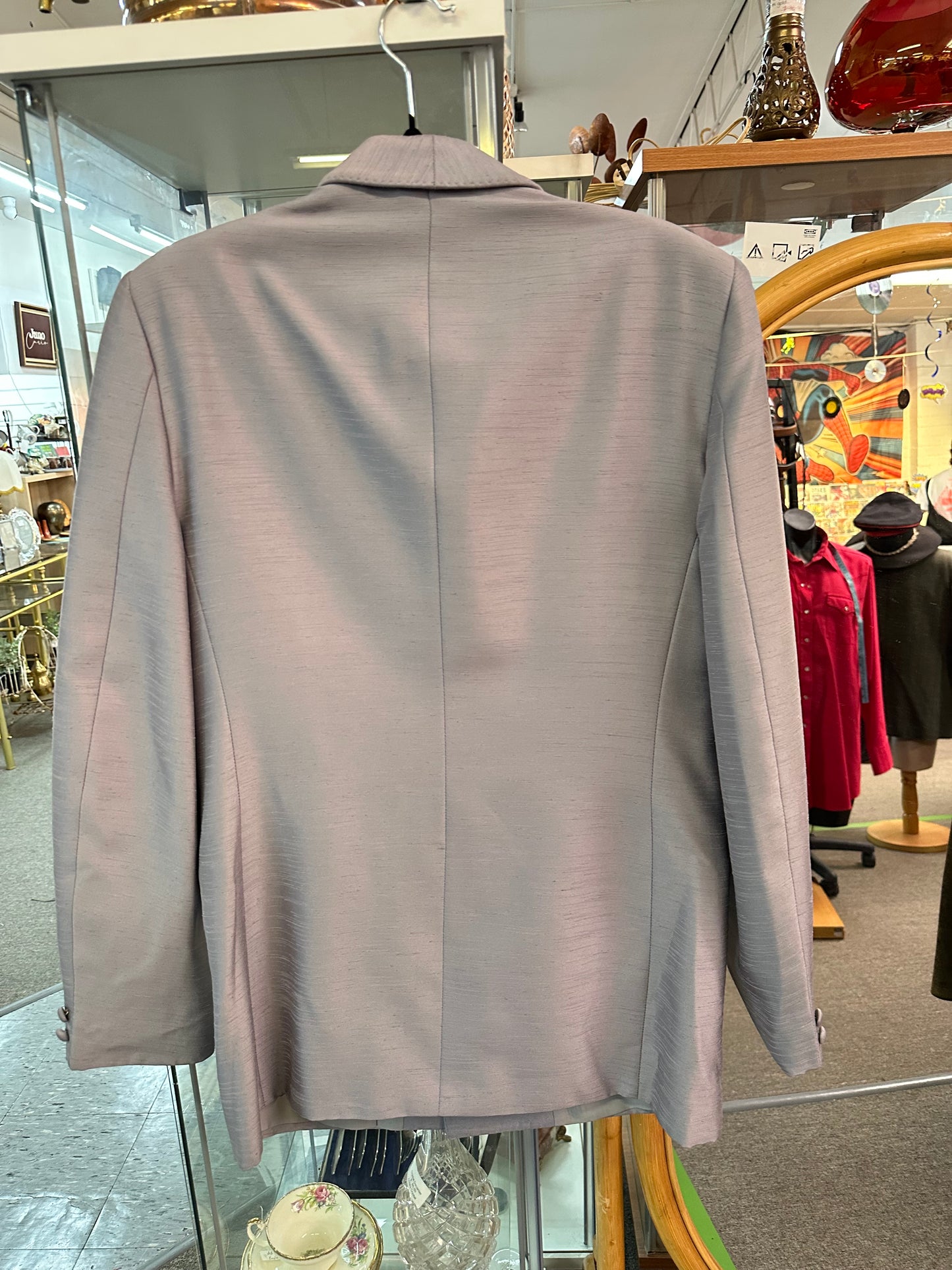 Vintage Silver Dinner Jacket – Shawl Collar – Chester’s Formal Wear – 38”