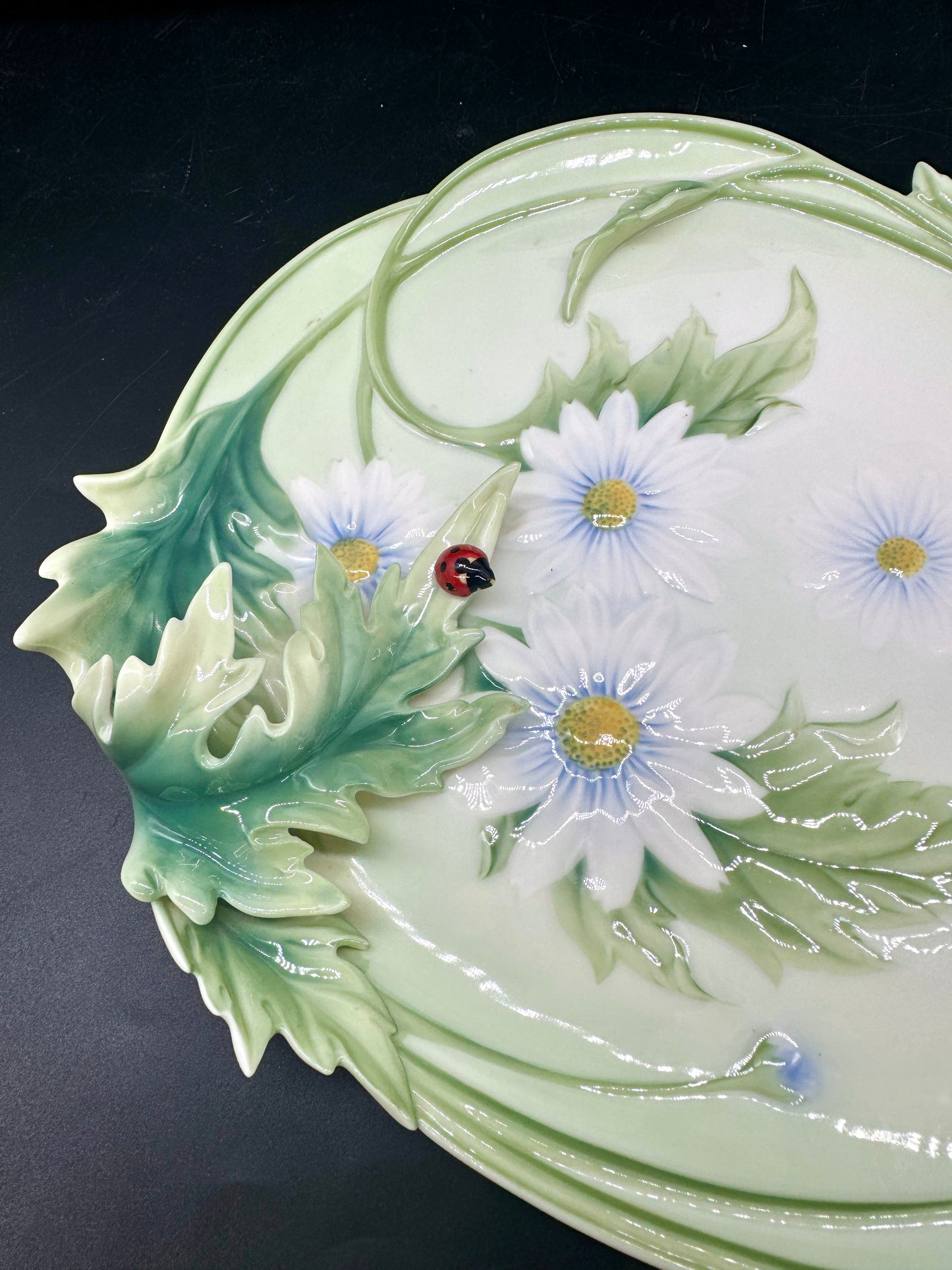 38cm Franz Collection Ladybug Platter,home decor,sculpture plate