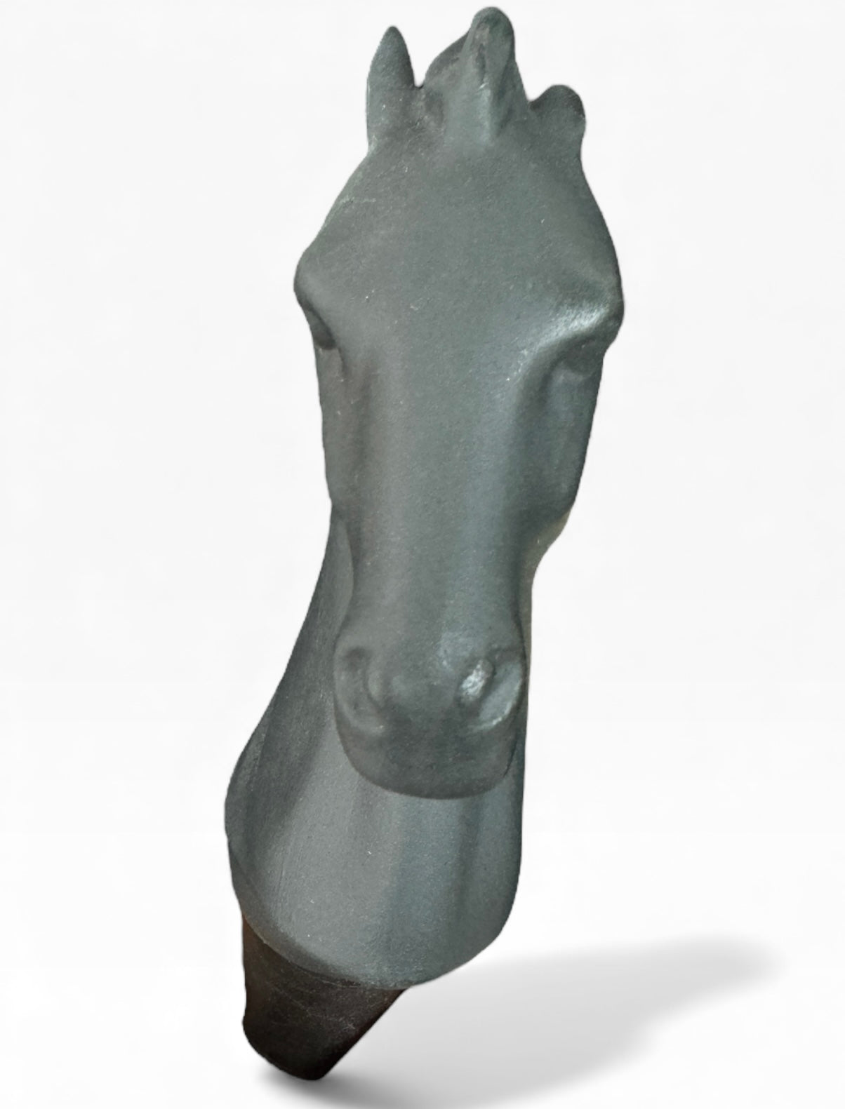 Lladró Porcelain Horse Bottle Stopper – Matte Black – Original Box