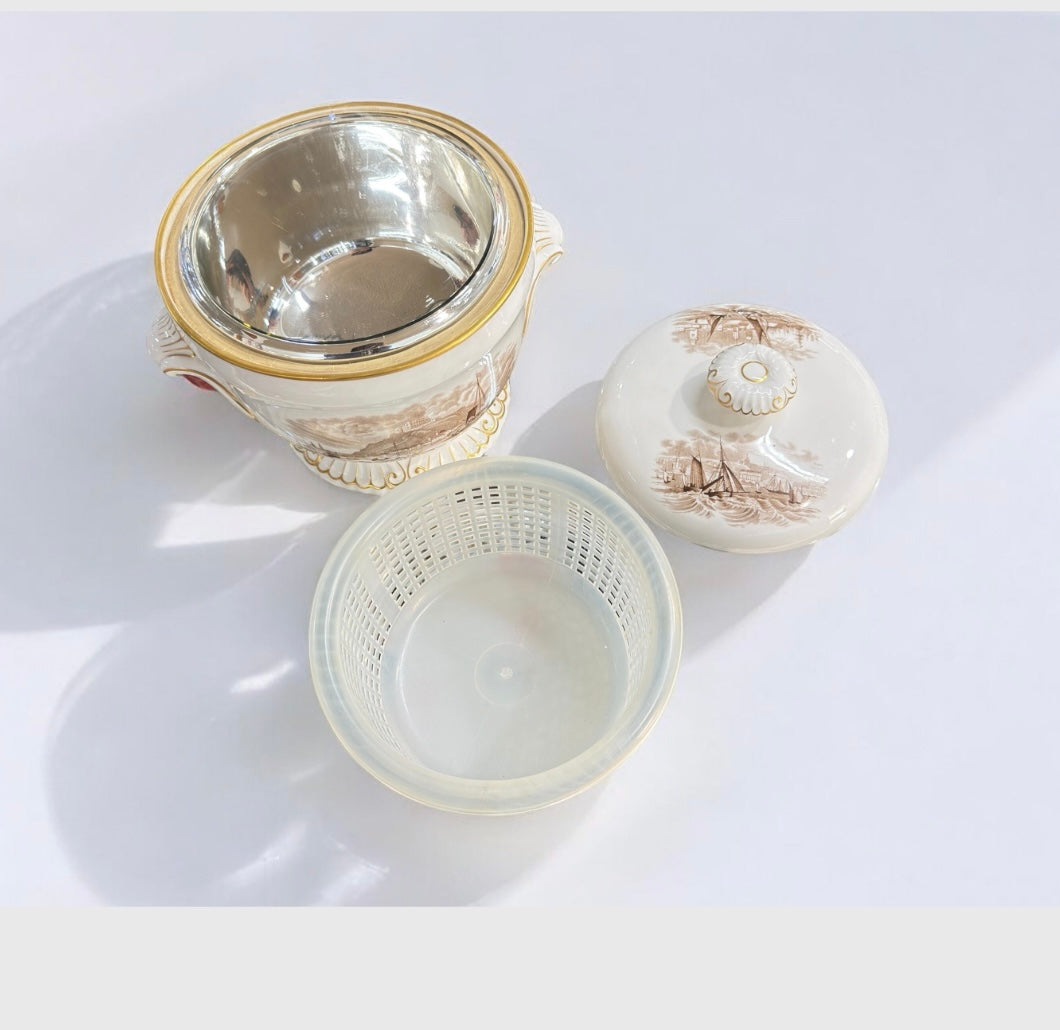 RARE Vintage Spode Lidded Ice Pail  1960’s