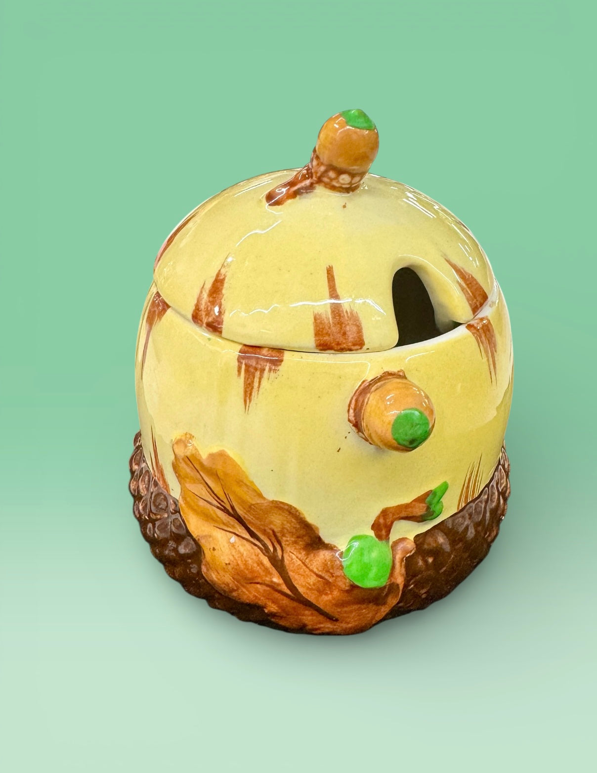 Burleigh Ware Acorn Design Sugar Bowl / Pot England