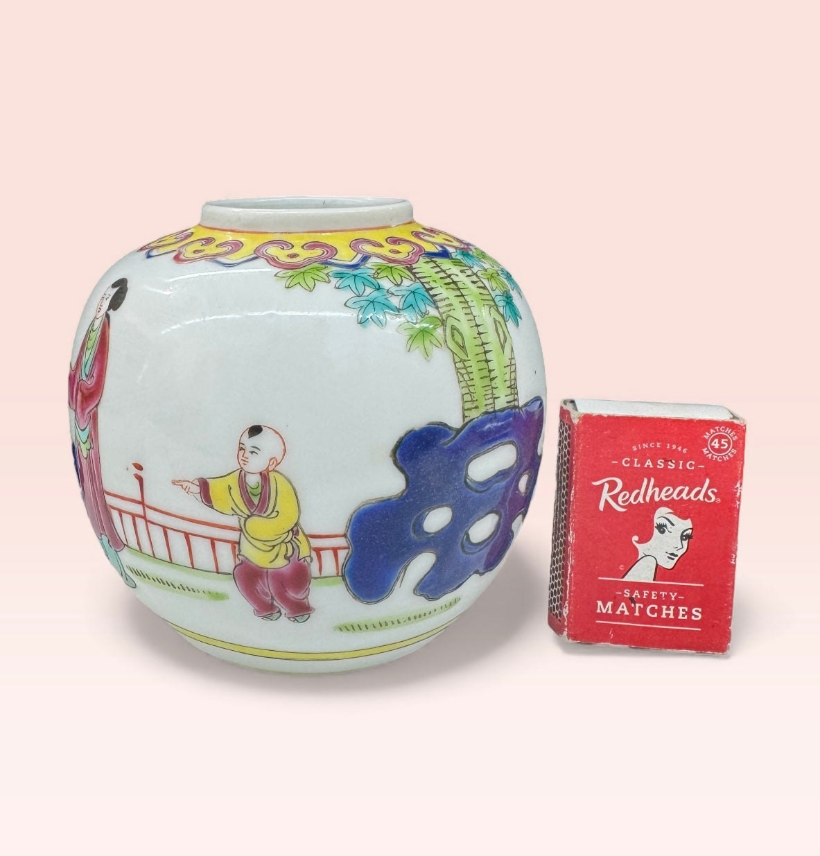 Chinese vase,hand painted vase,ginger jar