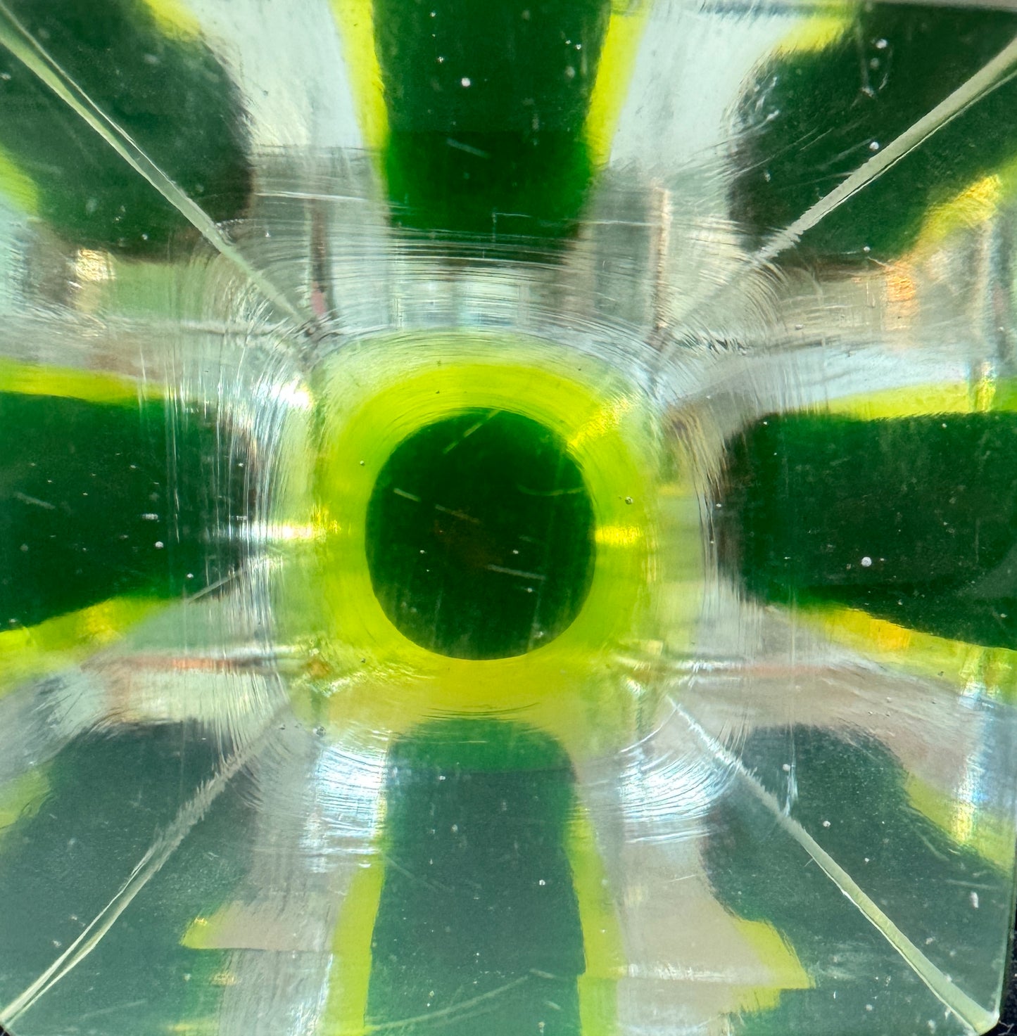 26cm Murano uranium Glass Sommerso Vase,uranium vase,murano vase,made in Italy