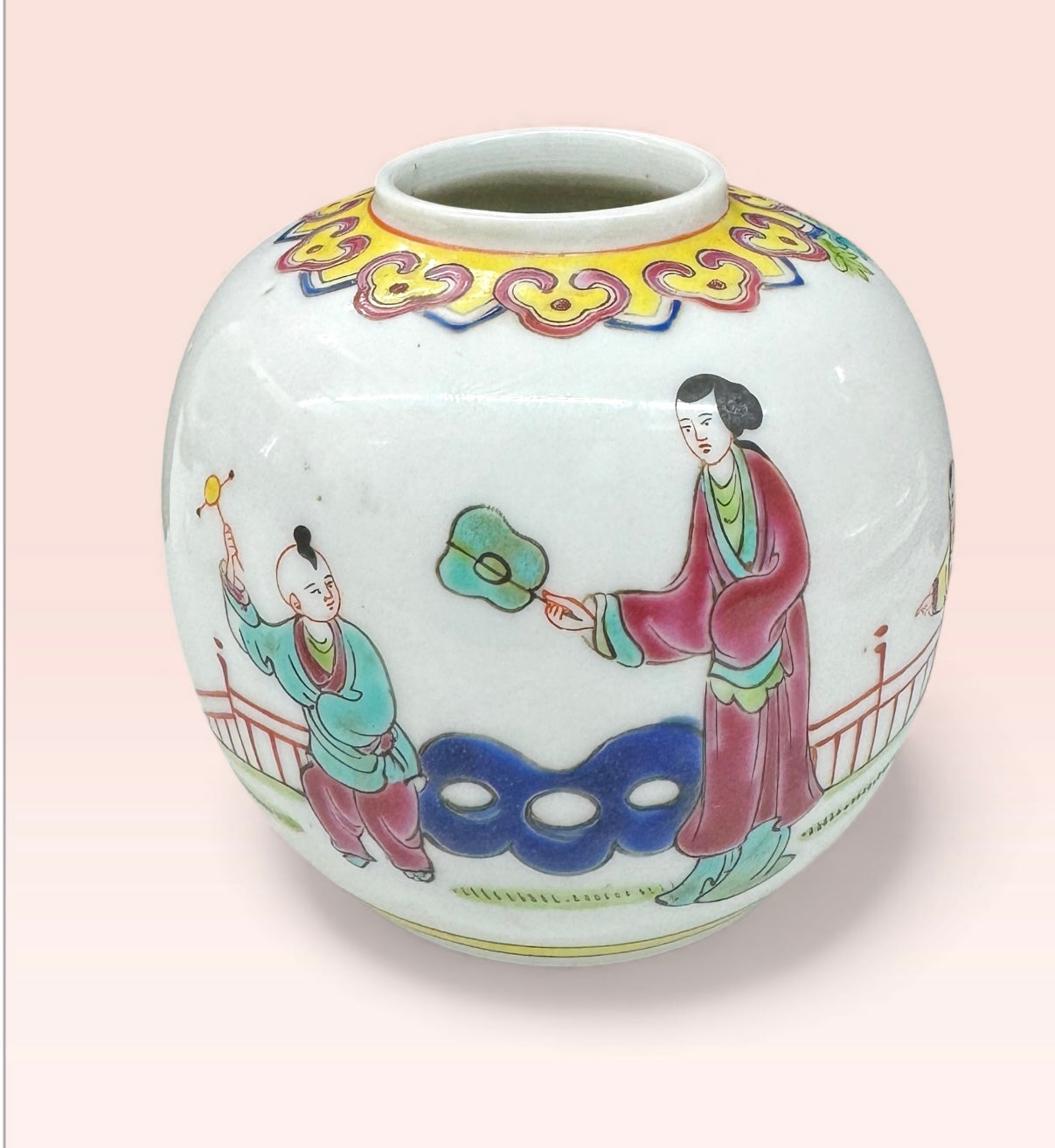 Chinese vase,hand painted vase,ginger jar