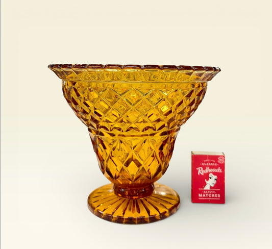 Vintage Amber glass vase,flower vase,vintage glass vase,home decor