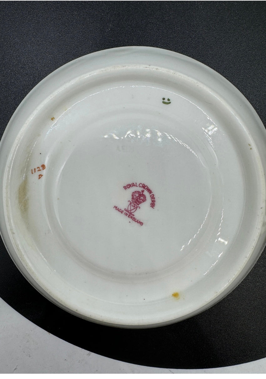 Royal Crown Derby Old Imari 1128 Coffee Cup & Saucer – Cobalt Blue & Gold Fine Bone China England