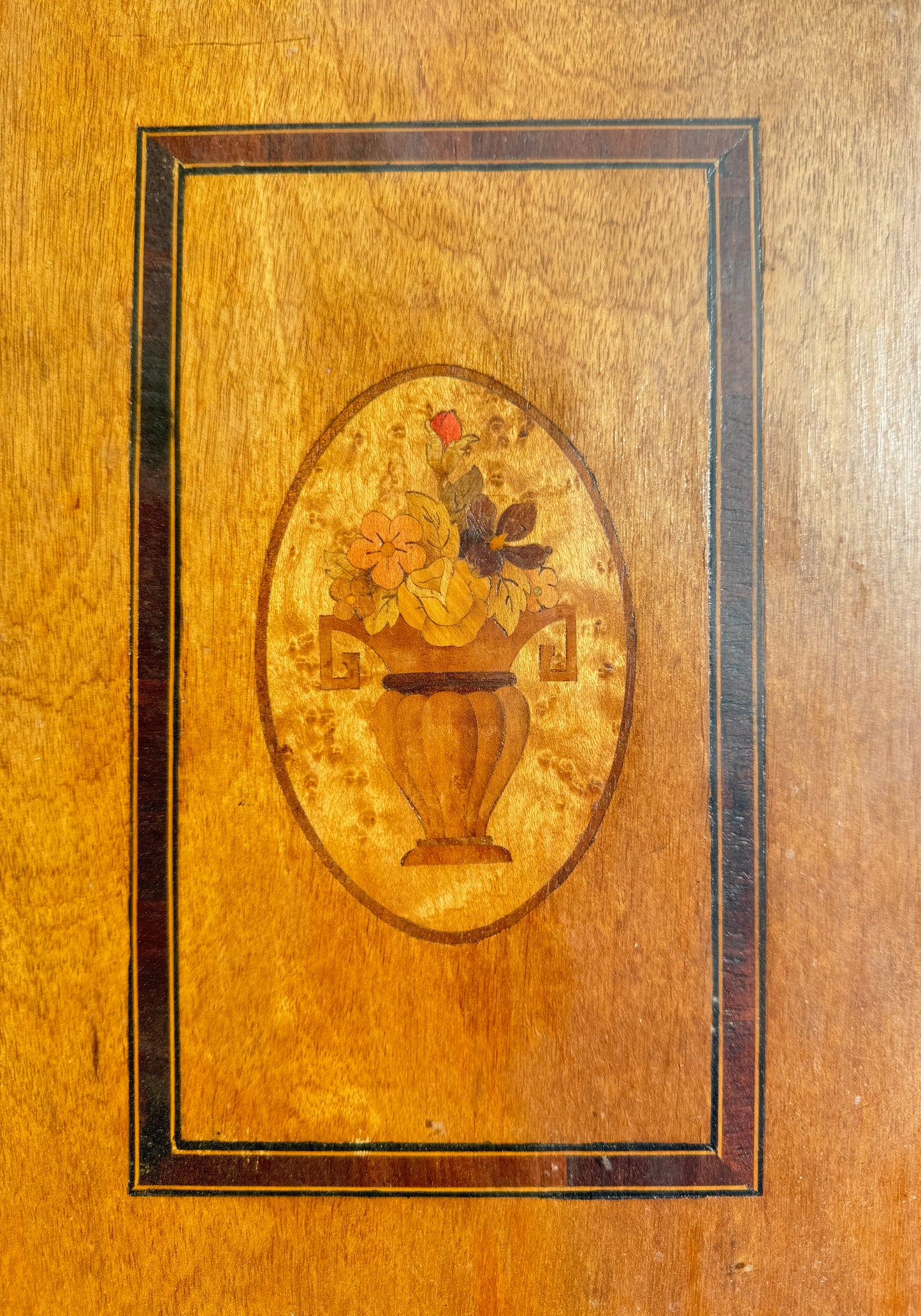 vtg Big wooden tray,marquetry’s inlaid,serving tray,kitchen decor,glass top