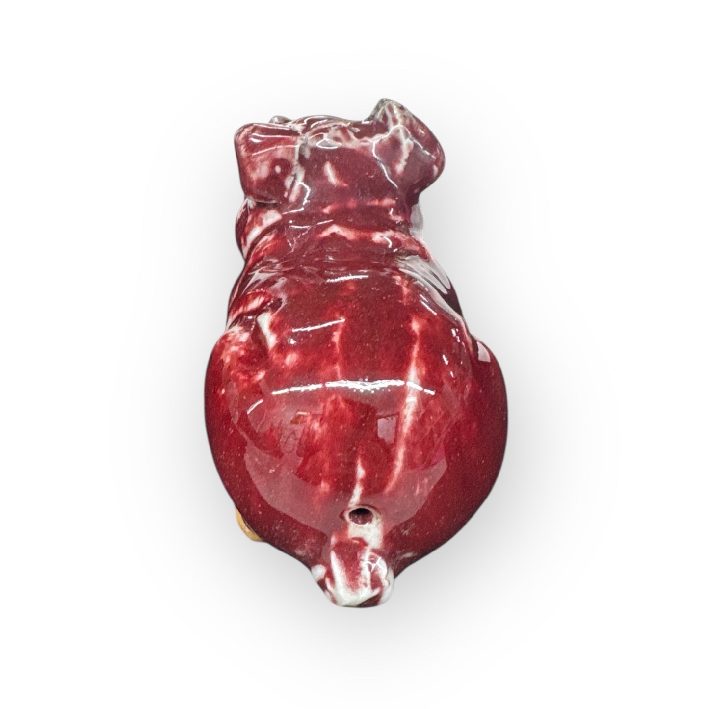 Red ceramic pig,ceramic statue,home decor