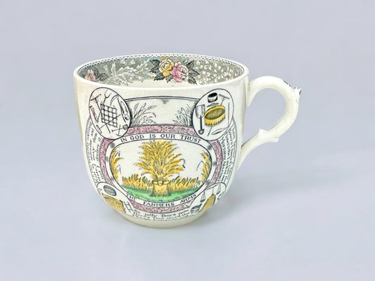 Adams big cup,in god is our trust,vintage mug