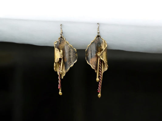 vintage metal earrings