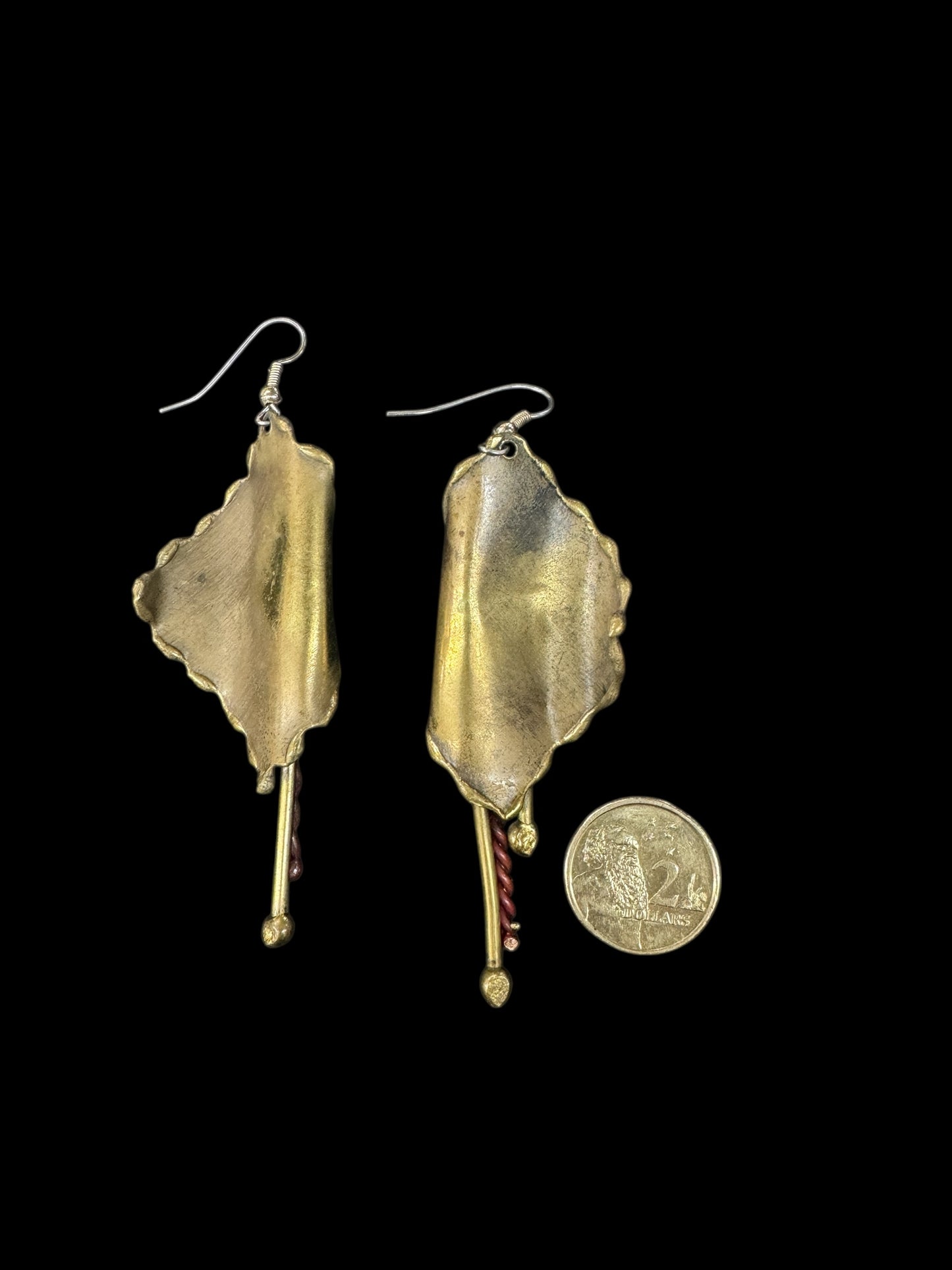 vintage metal earrings