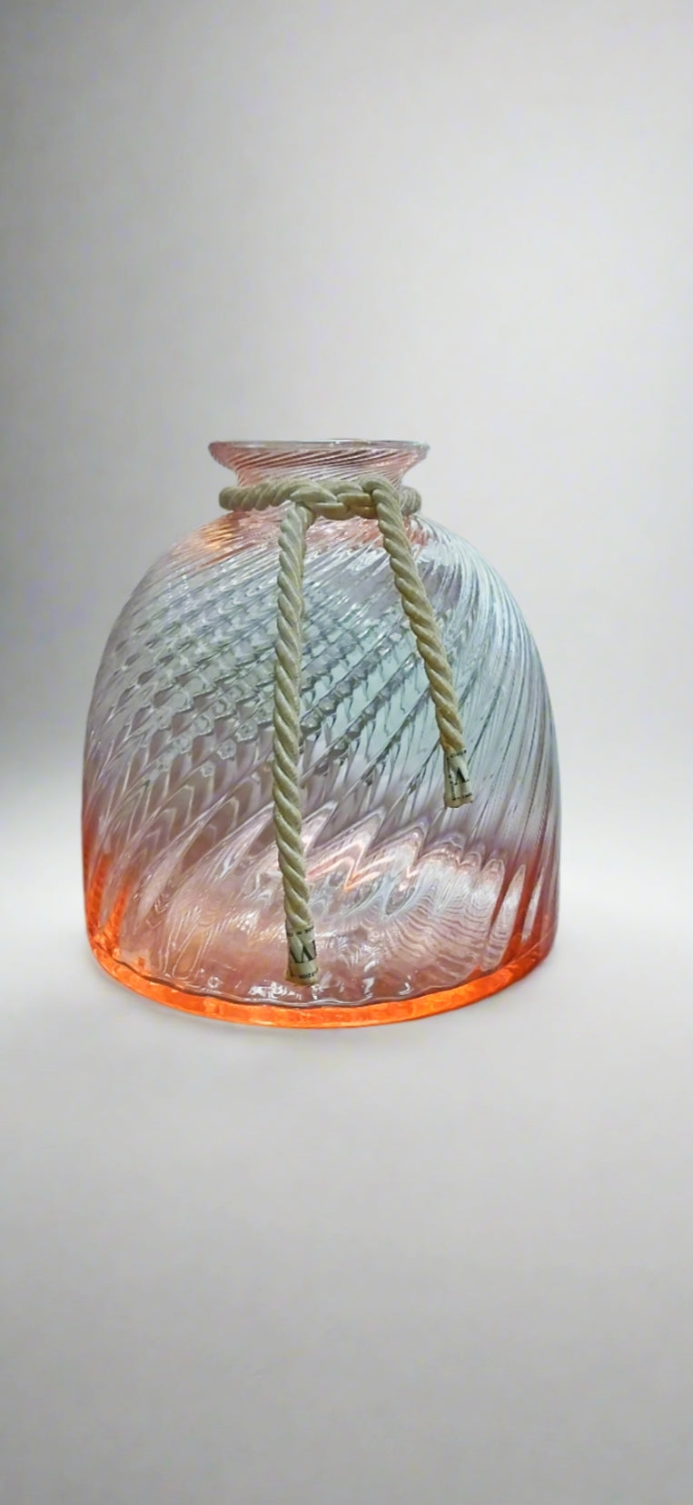 Pink Vase with ribbon