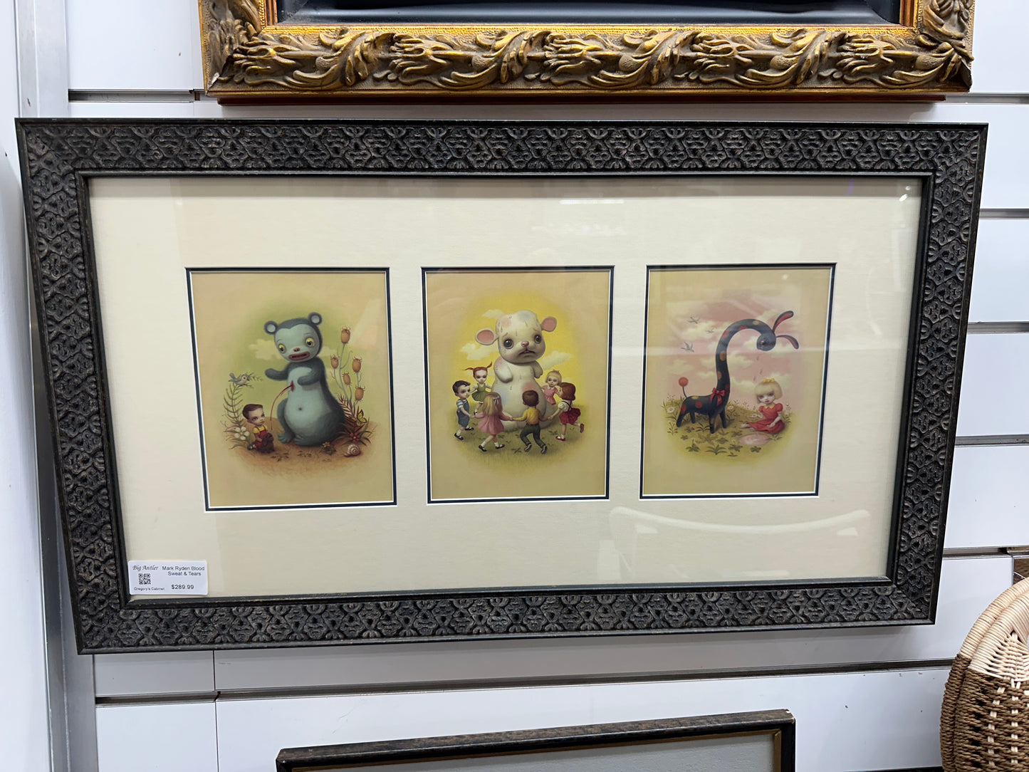 Framed Mark Ryden Blood Sweat & Tears Micro Portfolio Limited Edition Print Set 2004