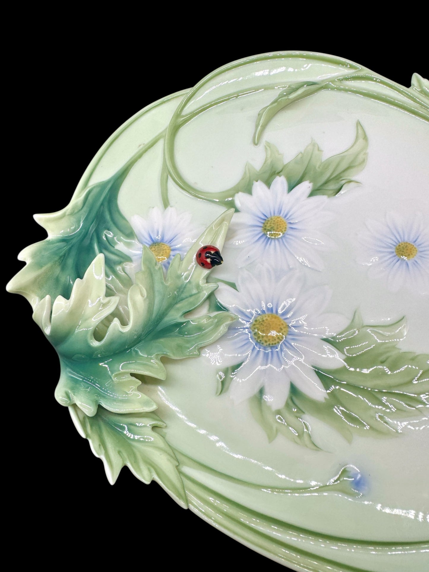 38cm Franz Collection Ladybug Platter,home decor,sculpture plate