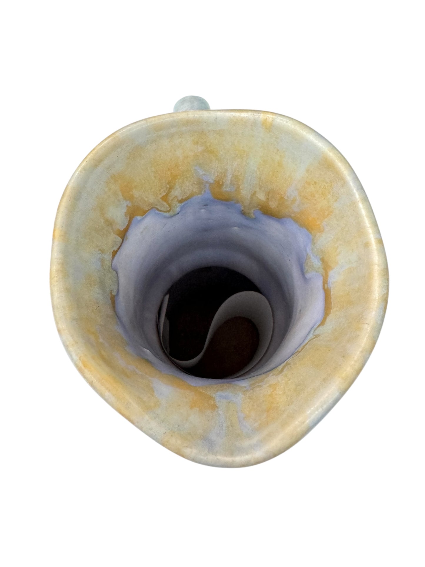 Vintage Beswick Ware Jug – Model 616, Blue & Ochre Drip Glaze (Made in England)