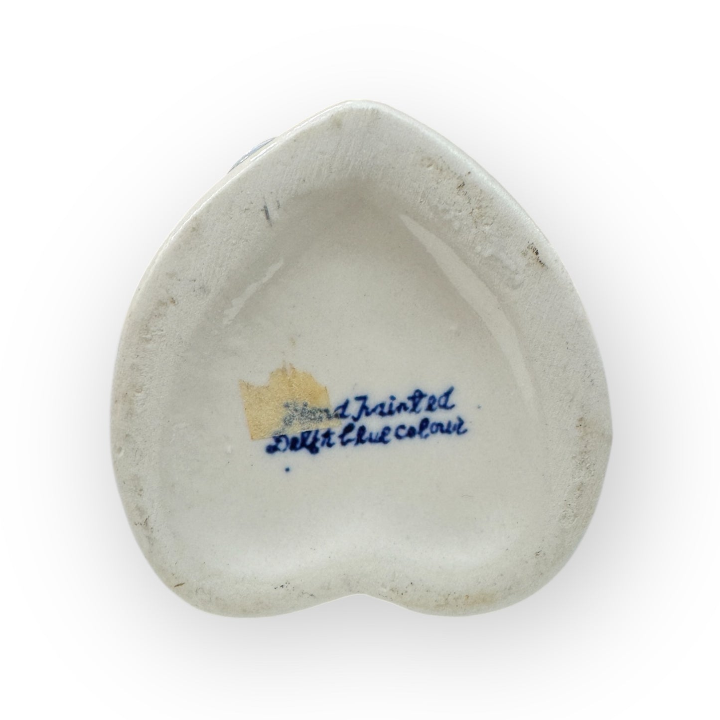 Delft Blue Dutch Boy & Girl Kissing Holland Figure Handpainted Vase