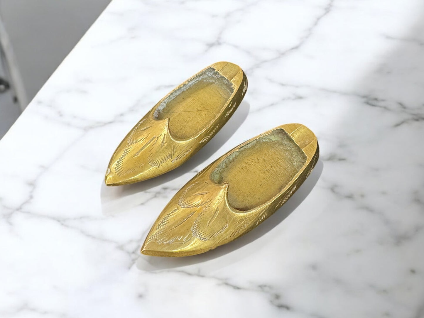 pair of brass shoes ashtray,home decor