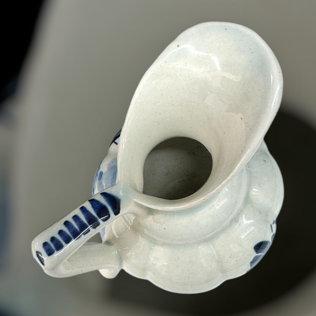 Delft blue pitcher vase,flower vase,little vase,home decor