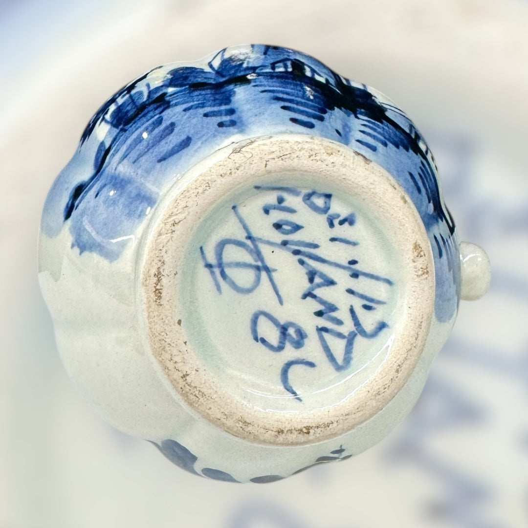 Delft blue pitcher vase,flower vase,little vase,home decor