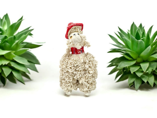 Vintage Scottish Spaghetti Poodle Figurine,MCM