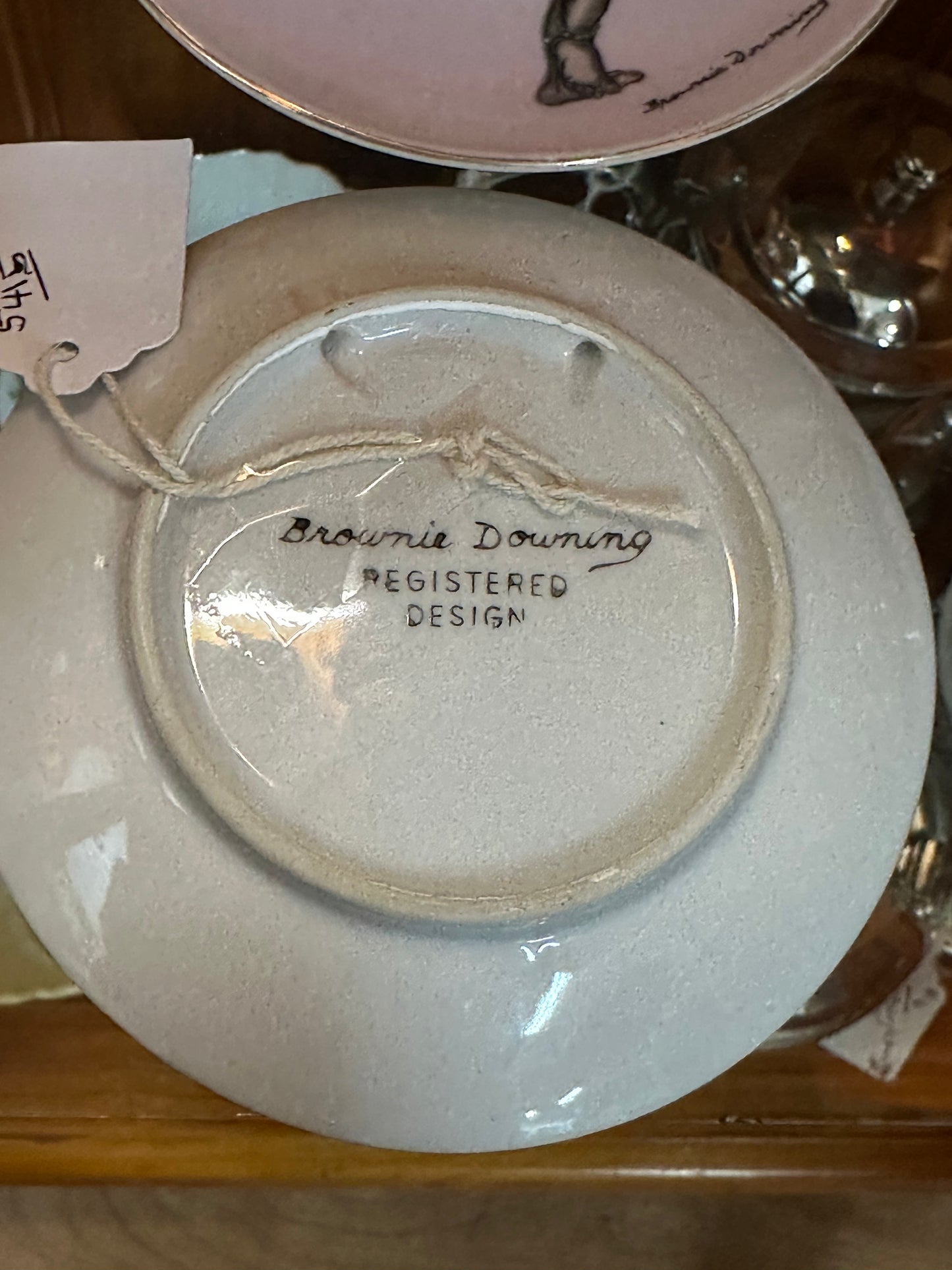 2 Brownie Downing Girl and Boy Plate